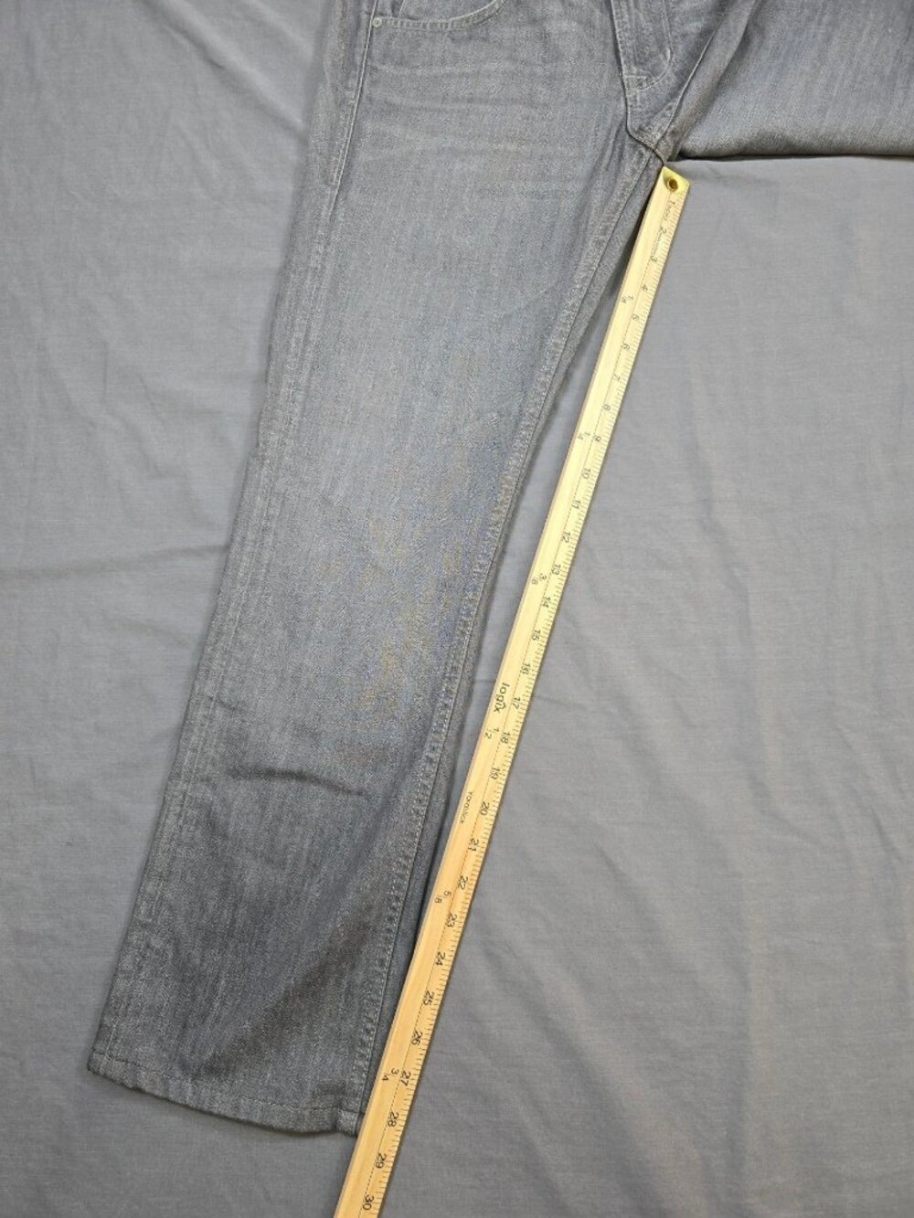 Hudson Mens Byron Five Pocket Straight Jeans Gray Size 30 X 29 - Picture 2 of 6